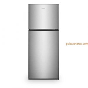 Hisense 411 L 2 Star Inverter Frost-Free Double Door Refrigerator (RT488N4ASB2, Stainless steel)