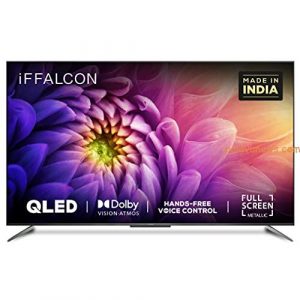 iFFALCON 139 cm (55 inches) 4K Ultra HD Certified Android Smart QLED TV 55H71 (Metallic Black) (2021 Model) | Dolby Vision & Atmos