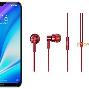 Redmi 8A Dual (Sky White, 2GB RAM, 32GB Storage) with Redmi Earphone red