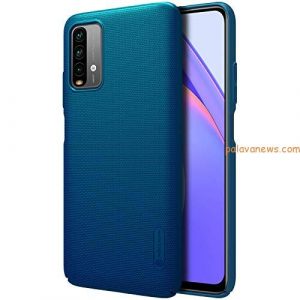 Nillkin Case for Xiaomi Redmi 9 Power (6.53″ Inch) Super Frosted Hard Back Cover PC Peacock Blue Color