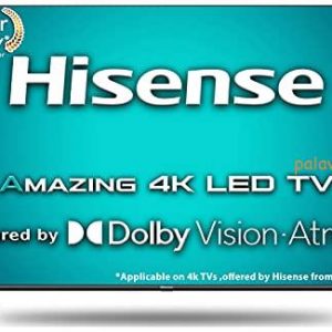 Hisense 108 cm (43 inches) 4K Ultra HD Smart Certified Android LED TV 43A71F (Black) (2020 Model) | With Dolby Vision and ATMOS