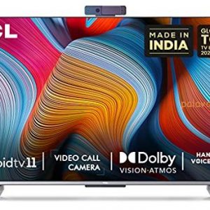 TCL 164 cm (65 inches) 4K Ultra HD Smart Certified Android LED TV 65P725 (Black) (2021Model) | With Video Camera