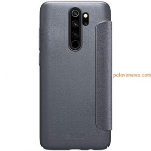 Nillkin Case for Xiaomi Redmi Note 8 Pro (6.53″ Inch) Sparkle Leather Flip Folio Book Type PC Black Color