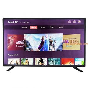 eAirtec 81 cm (32 Inches) HD Ready Smart LED TV 32 SM VC (Black) (2020 Model) | with Voice Command Remote