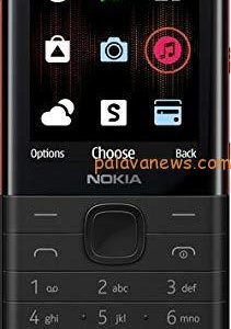Nokia 5310 Dual SIM Feature Phone with MP3 Player, Wireless FM Radio and Rear Camera (Black/Red)