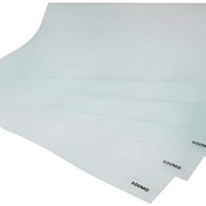 Amazon Brand – Solimo PVC Fridge Multipurpose Mat, Set of 6, White, Standard