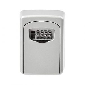 AmazonBasics alloy, aluminium Wall Mounted Key Storage Box Combination Lock (Grey)