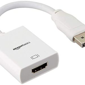 AmazonBasics DisplayPort (not USB) as input to HDMI Adapter as output Cable (Uni-directional cable: This cable does not support HDMI input to DisplayPort output)