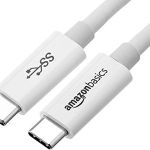 AmazonBasics USB 3.1 type C to Type C Gen1 Cable -3Feet -White