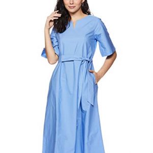 Amazon Brand – Symbol Women’s Cotton Skater Maxi Dress