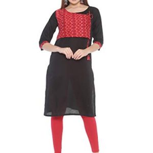 DearMom Women’s Cotton Nursing/Feeding/Maternity/Easy Feeding Kurta/Kurti with Hidden Zippers for Breastfeeding Mothers
