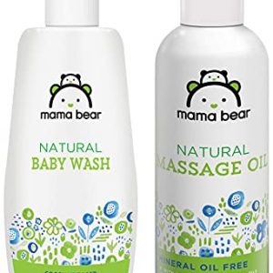 Mama Bear Natural Baby Massage Oil – 200 ml & Mama Bear Natural Baby Wash – 400 ml
