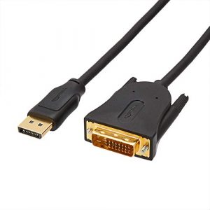 AmazonBasics DisplayPort to DVI Cable – 10 Feet (Black)
