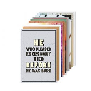 Amazon Brand – Solimo Wall Posters with Adhesive Tape, Set of 10 Educational Posters