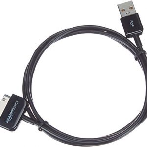 AmazonBasics Apple Certified 30-Pin to USB Cable for Apple iPhone 4, iPod, and iPad 3rd Generation – 3.2 Feet (1.0 Meter),Black