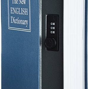 AmazonBasics Book Safe- Combination Lock- Blue