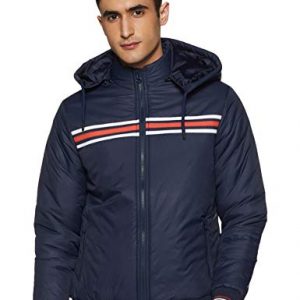 Amazon Brand – House & Shields Men’s Hooded Bomber (AW20-QH-HS-09_Navy_XL)