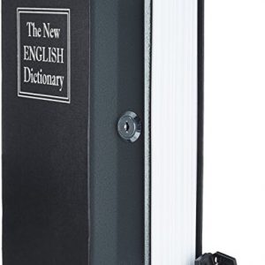 AmazonBasics Book Safe, Key Lock, Black, Painted Finish