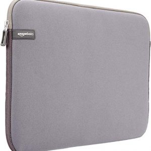 AmazonBasics 15.6-inch Laptop Sleeve – Internal Dimensions – 15 X 0.4 X 11 Inches – Grey