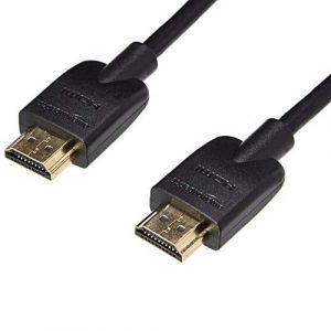 AmazonBasics Flexible Premium HDMI Cable (4K@60Hz, 18Gbps), 3-Foot