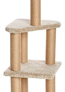 AmazonBasics Cat Activity Tree with Scratching Posts, Large (Beige)