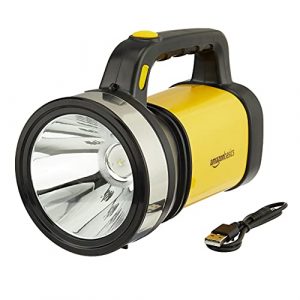 AmazonBasics Rover Rechargeable Beemer Torch, Yellow
