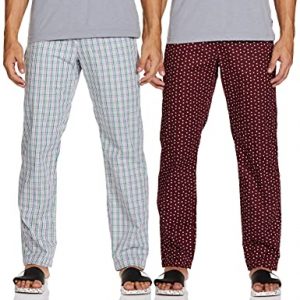 Amazon Brand – Symbol Men’s Printed Regular Fit Pyjamas (Pack of 2) Pajama Bottom