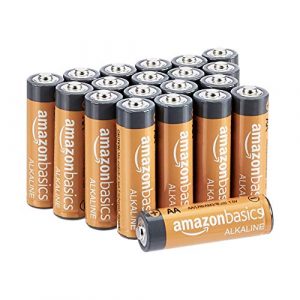 AmazonBasics AA Performance Alkaline Non-Rechargeable Batteries (20-Pack) – Appearance May Vary