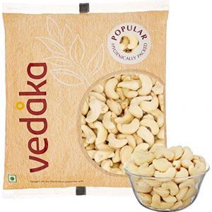 Amazon Brand – Vedaka Popular Whole Cashews, 500g