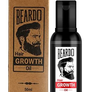 Beardo Beard and Hair Growth Oil – 50 ml for faster beard growth and thicker looking beard | Natural Actives Only | No Harmful Chemicals | Beard Oil for Patchy and Uneven Beard | Clinically Tested | Non Sticky